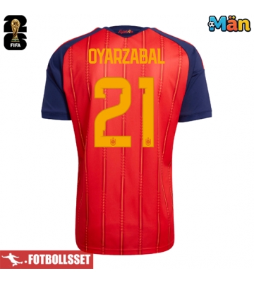 Spanien Mikel Oyarzabal #21 Hemmatröja VM 2026 Kortärmad